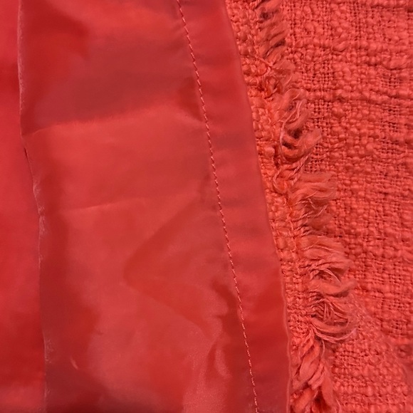 166 J.CREW | EUC Orange Tweed Sleeveless Sheath Dress (Size 6) - Picture 12 of 16